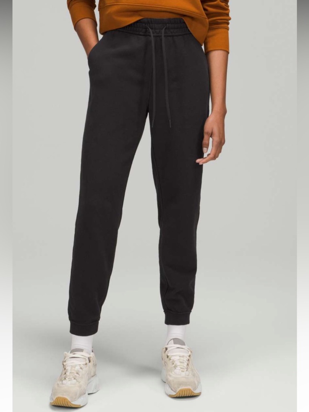 Lululemon Loungeful High Rise Jogger Black Soft Lounge Sweatpants Athleisure 6